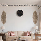Wall Clock, Silent Wall Clocks Battery Operated 10 Inch- Modern Non Ticking - Image 2