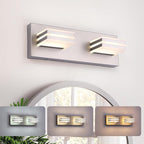2-Light, 12.6-Inch Wall Lights Brushed Nickel Vanity Lights by BrightUpHomeWithLight