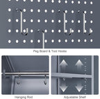 GREATMEET Metal Garage Storage Cabinet, Locking Utility Cabinet - Image 7