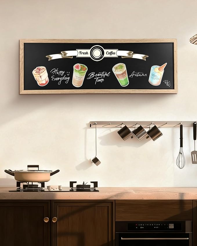 Magnetic Chalkboard for Wall, Long Chalk Board, Wall Hanging Menu for Restaurant - Image 5
