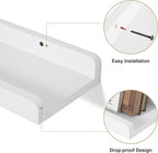 Love-KANKEI 36 Inch Long Floating Shelves Wall Mounted Set of 2, Large Wood - Image 5