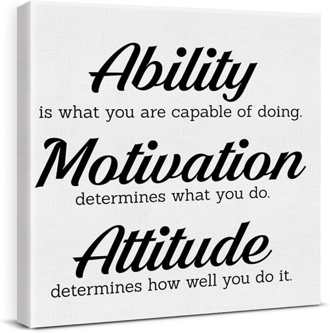 Inspirational Office Wall Decor, Motivational Plaques by VAHATAN