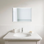 Beveled Bathroom Mirror for Wall, Rectangle Frameless Wall Mirror 16" x 12" - Image 5