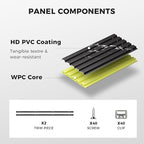 OUZUGIE WPC Acoustic Slat Wall Paneling, Living Room, TV Background, Study Room - Image 4