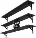 WOPITUES Floating Shelves for Wall 48″W x 8″D, Long Wall Mounted Shelves Set of by WOPITUESOfficial
