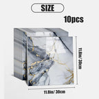 Chejiaye Thick 10pcs Marble Peel and Stick Backsplash Surface Waterproof Wall - Image 4