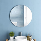 12'' Round Wall Mirror Tiles High Clear Reflecticon Self Adhesive Acrylic - Image 7
