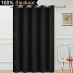 Yakamok 100% Blackout Lined Panels, Thermal Insulated Blackout Curtains - Image 2