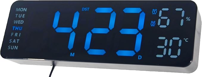 OceeK Digital Wall Clock, Display Big Number Digital Clock, Color Modern - Image 5