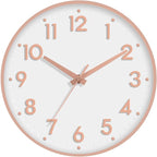 Mosewa Wall Clock 12 Inch, Battery Operated Silent Non-Ticking Modern Analog by MOSEWAWALLCLOCK