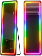 Koonmi LED Full Length Mirror, RGB Color Changing Lights, 7 Dynamic Modes - Image 9