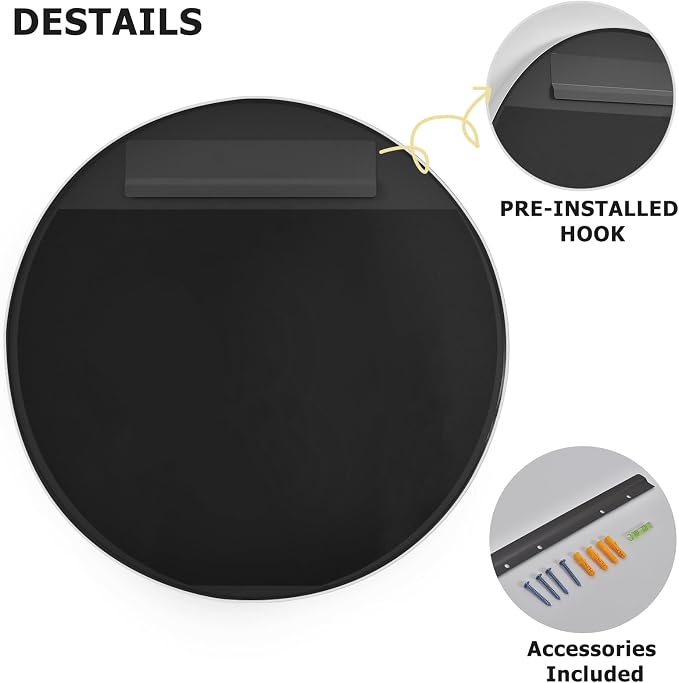 30 Inch Round Bathroom Mirror - Image 7