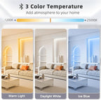 Tenmiro White LED Strip Lights 32.8ft Super Bright 25000K Daylight White - Image 3