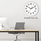 AKCISOT 12 Inch Wall Clock Silent Non Ticking Modern Wall Clocks Battery - Image 8