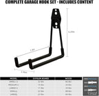 Garage Hooks, 4 Pack 7.7inch Large Square Wall Hooks - Image 7