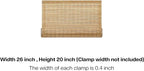 LazBlinds No Tools No Drill Bamboo Roller Shades, Cordless Bamboo Blinds - Image 7