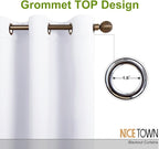 NICETOWN Sliding Door Curtains for Patio, Wide Width Drape, Vertical Curtains - Image 3