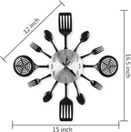 16 Inch Cutlery Kitchen Wall Clocks - Image 2