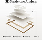 Large Framed 3D Neutral Abstract Wall Art - Image 7