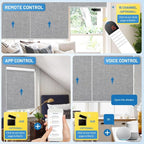 Motorized Blinds with Remote, Cordless Smart Blinds with Valance Cover - Image 5