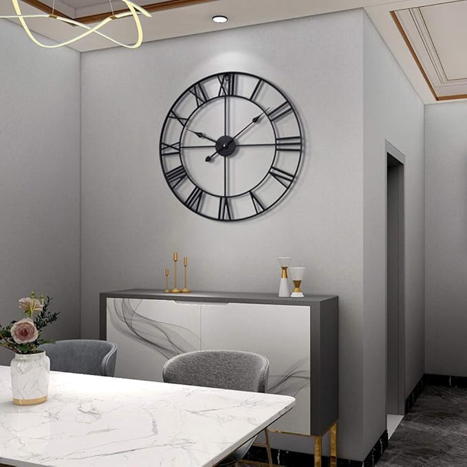 LEIKE 16" Large Wall Clocks Battery Operated, Round Modern Silent Non-Ticking - Image 5