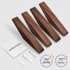 COCOYA 4Pack Wood Hooks Wall Mounted, Minimalist Easy Install Natural Real - Image 7