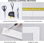CRASPIRE 88 x 1.96 inch Crown Molding Peel and Stick 3D Flexible Foam Wall Trim - Image 5