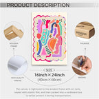 Funky Cute Kids Abstract Wall Art Trendy Bright Colorful Poster 16x24 inch - Image 2