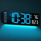 MASHI Digital Wall Clock, Auto-Dimming Wall Clock - Image 8