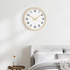 AKCISOT Wall Clock 12 Inch, Boho Office Wall Clocks Battery Operated Non Ticking - Image 9