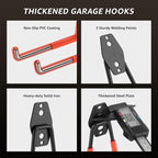20 Pack Garage Hooks, Heavy Duty Steel Wall Mount Utility Hangers - Image 3