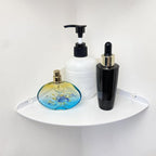 Small Floating Corner Shelves Metal Corner Wall Mounted Shelf Curved Corner - Image 4