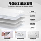 10pcs Thick Marble Peel and Stick Waterproof Wall Panels, Heat-Resistant - Image 5