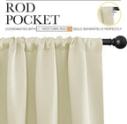 NICETOWN Living Room Curtains, Home Decorations Thermal Insulated Solid Rod - Image 3