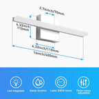 Combuh Modern Bathroom Vanity Light Fixtures Above Mirror Soft Shadow Free - Image 5