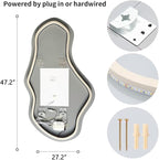 Modern Irregular LED Bathroom Mirror - Image 7