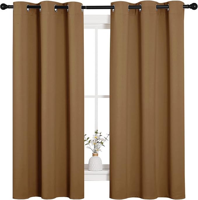 NICETOWN Sleek Blackout Curtains 63 inches Length - Image 2