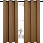 NICETOWN Sleek Blackout Curtains 63 inches Length - Image 2