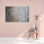 Yihui Arts Autumn Painting On Canvas White Tree Wall Art Large Landscape - Image 4