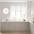 XNM Large White Glass Clocks Battery Operated 20 Inch Modern Minimalist Wall - Image 5