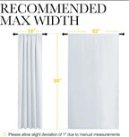 NICETOWN Greyish White Bedroom Curtain Panels - Image 7