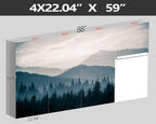 XMPMBM-Foggy Forest Fabric Woodland Wallpaper Pine Forest Living Room Bedroom - Image 4