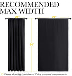 NICETOWN Black Blackout Curtain Blinds - Image 7