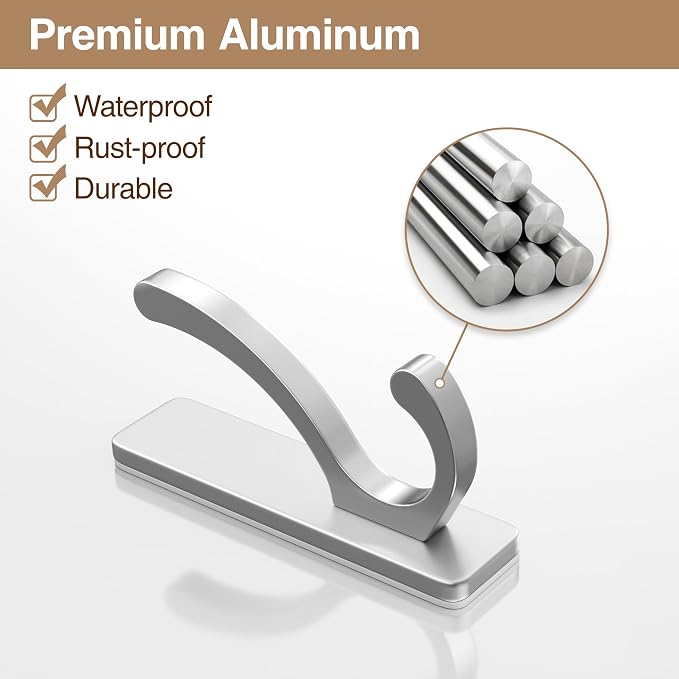 pickpiff Adhesive Wall Hooks for Towels - Image 2