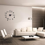 Hxezoc 10inch-20inch Frameless DIY Wall Clock Black 3D Mute Round Shape Quartz - Image 4