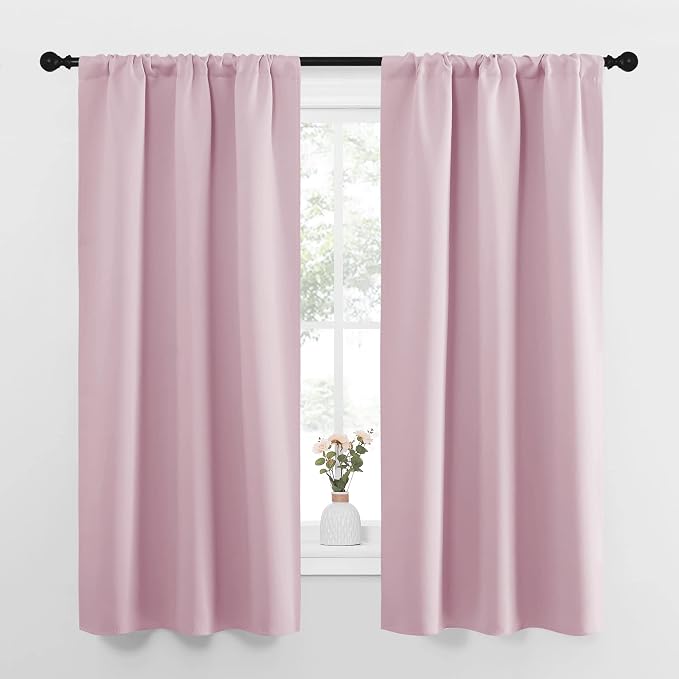 NICETOWN Bedroom Curtains, Room Darkening Draperies Window Curtain Panels by NICETOWN