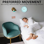 Wall Clocks Battery Operated, 12 Inch Non Ticking Digital Wall Clock, Silent - Image 4
