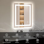 Hivone 24X30 LED Bathroom Mirror - Image 3