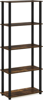 Furinno Turn-S-Tube 5-Tier Multipurpose Shelf Display Rack - Image 5