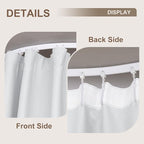 MaKefeile Room Divider Curtains & Flexible Bendable Tracks Set, Privacy - Image 5